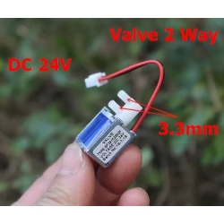 โซลินอยด์วาล์ว (Solenoid Valves) DC24V 2 Way Micro
